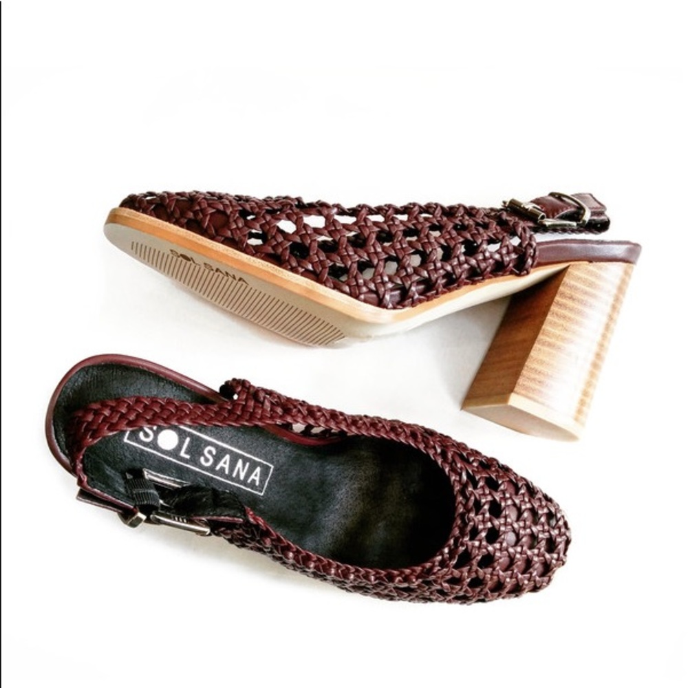 ✨SOL SANA✨ Pearl Heel in Burgundy